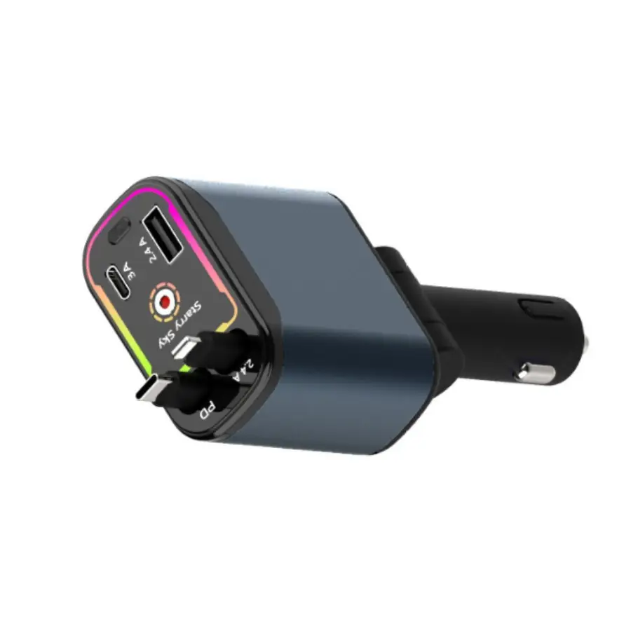 66W Cross-Car Wireless Charging Light with LED Beam - Image 7