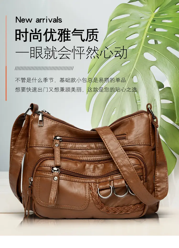 Brown Leather Crossbody Bag for Women — feature 1