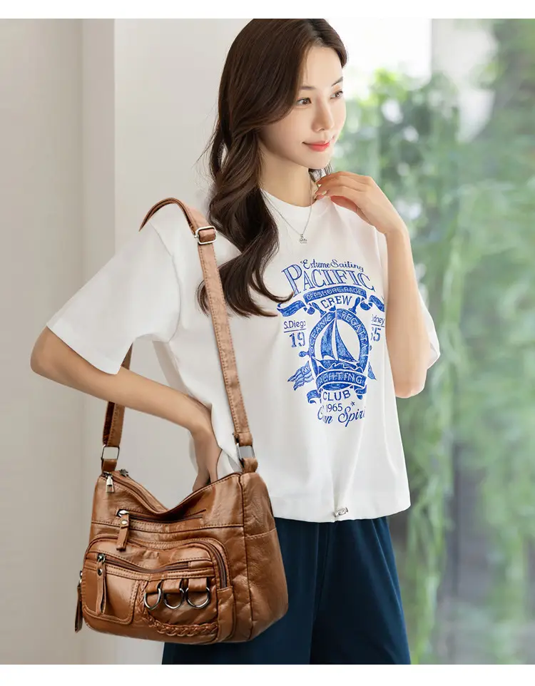 Brown Leather Crossbody Bag for Women — feature 21
