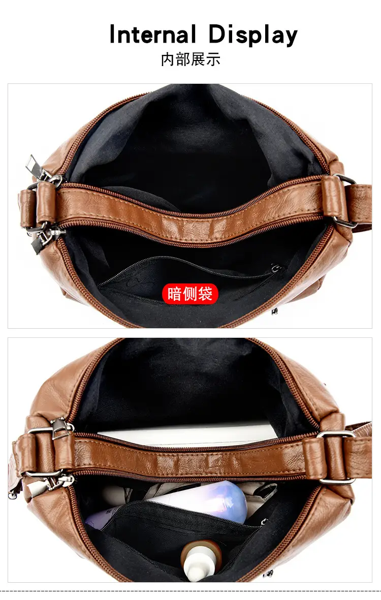 Brown Leather Crossbody Bag for Women — feature 3