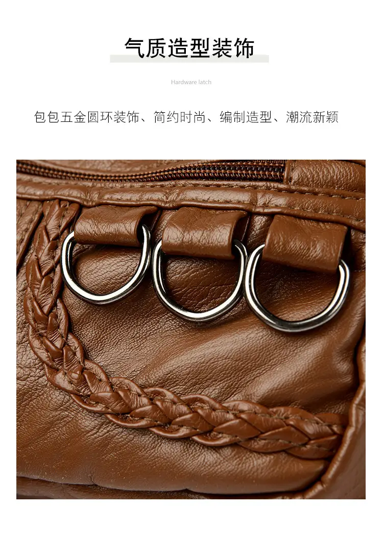 Brown Leather Crossbody Bag for Women — feature 7