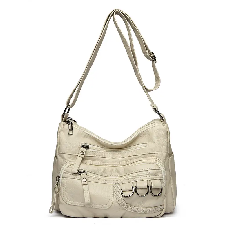 Brown Leather Crossbody Bag for Women - Image 2