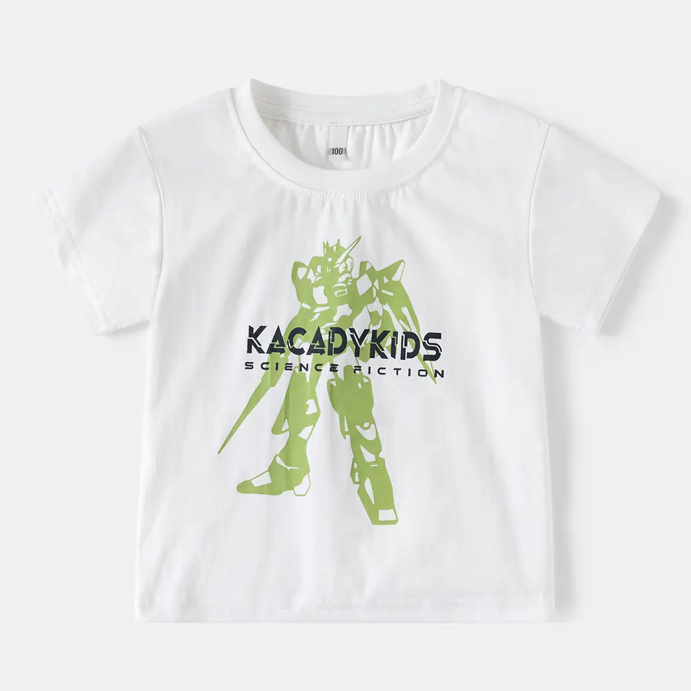 2025 Boys Cartoon T-Shirt Black Graphic Short Sleeve — feature 2