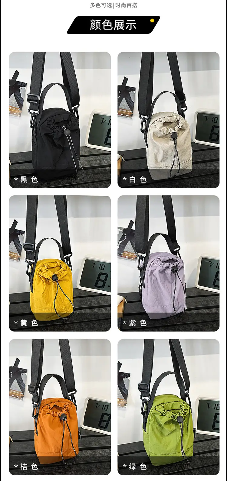 Green Lightweight Camping Crossbody Bag for Women — feature 3