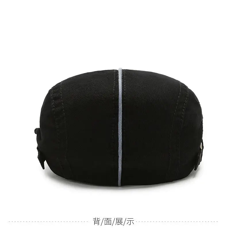Men's Black Embroidered Sun Hat Forward Cap — feature 11