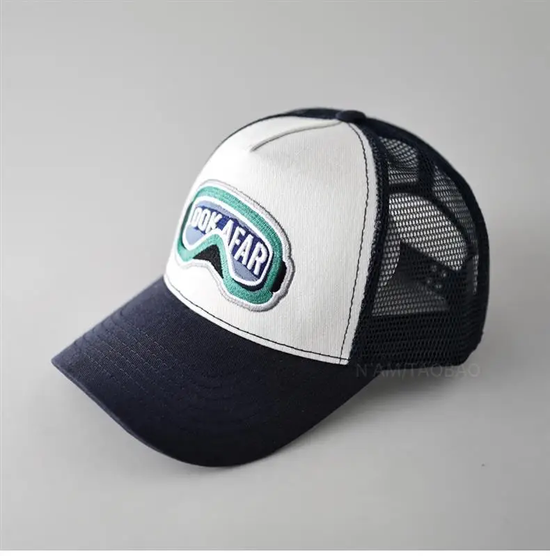 Men's Color-Blocked Goggles Cap with Mesh Back — feature 2