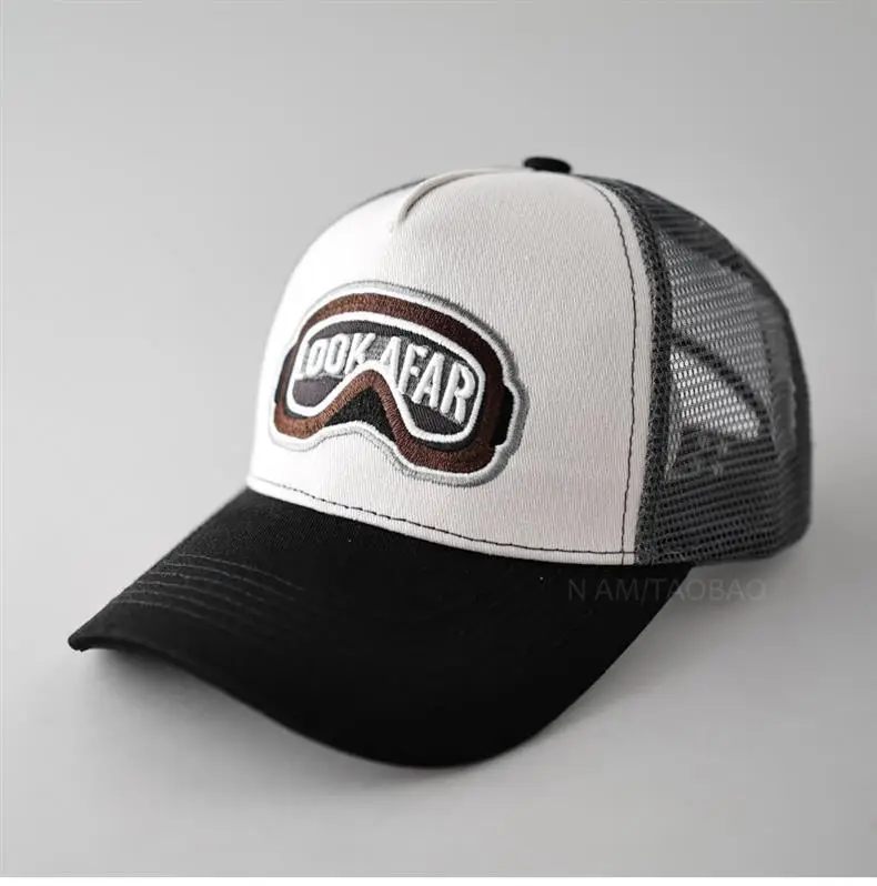 Men's Color-Blocked Goggles Cap with Mesh Back — feature 3
