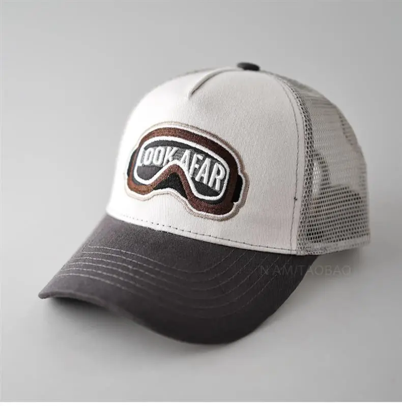 Men's Color-Blocked Goggles Cap with Mesh Back — feature 4
