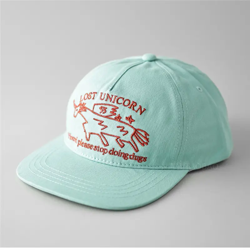 Unicorn Peaked Cap Women Soft Light Mint - Image 5