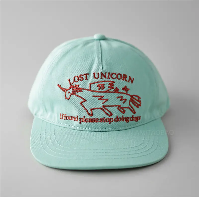 Unicorn Peaked Cap Women Soft Light Mint - Image 6