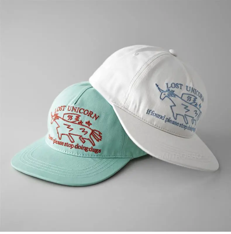 Unicorn Peaked Cap Women Soft Light Mint — feature 3