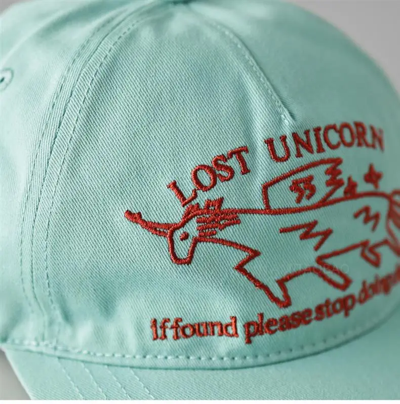 Unicorn Peaked Cap Women Soft Light Mint — feature 9