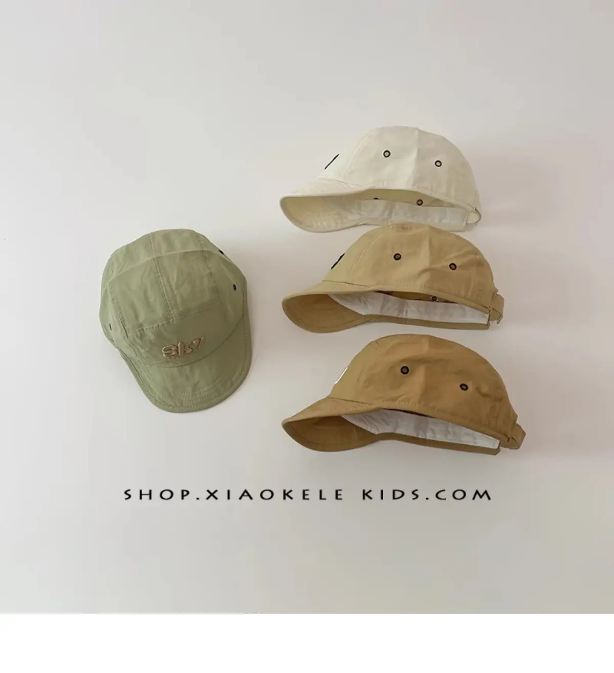 Green Korean Ins Baby Cap Sun Hat for Boys Girls — feature 10