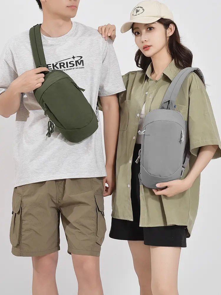 Crossbody Bag for Men Women Olive Green Multi Functional - Image 9