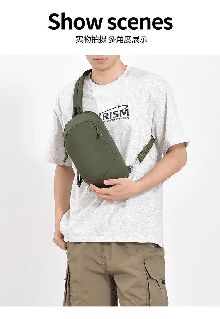 Crossbody Bag for Men Women Olive Green Multi Functional — feature 16