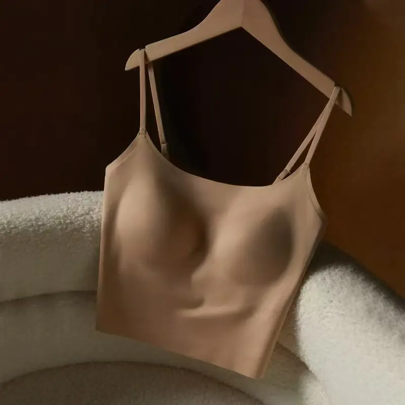 Summer Ice Skin Camisole Bra White - Image 3