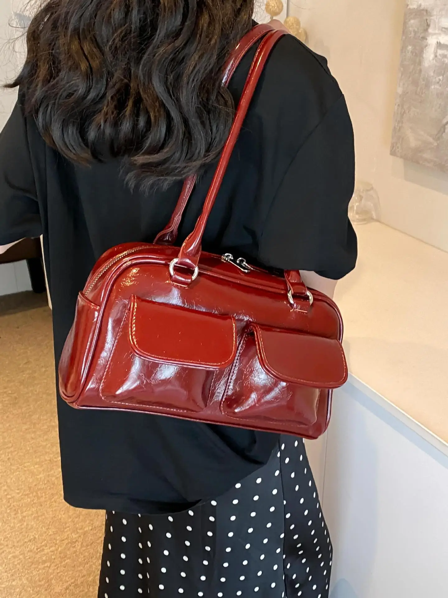Black Crossbody Shoulder Bag for Women 2025 - Image 8