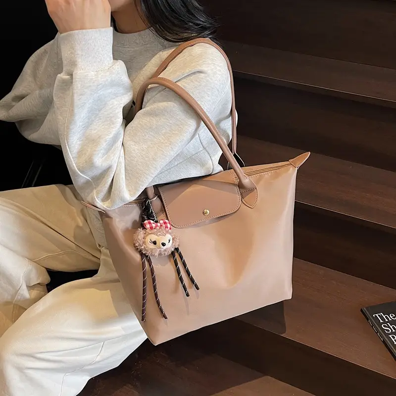 Women Cross-Border Soft Tote Bag Cream 2026