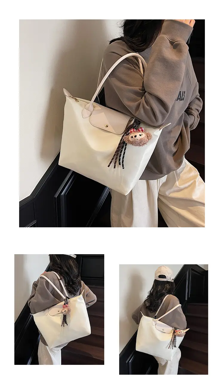 Women Cross-Border Soft Tote Bag Cream 2026 — feature 4