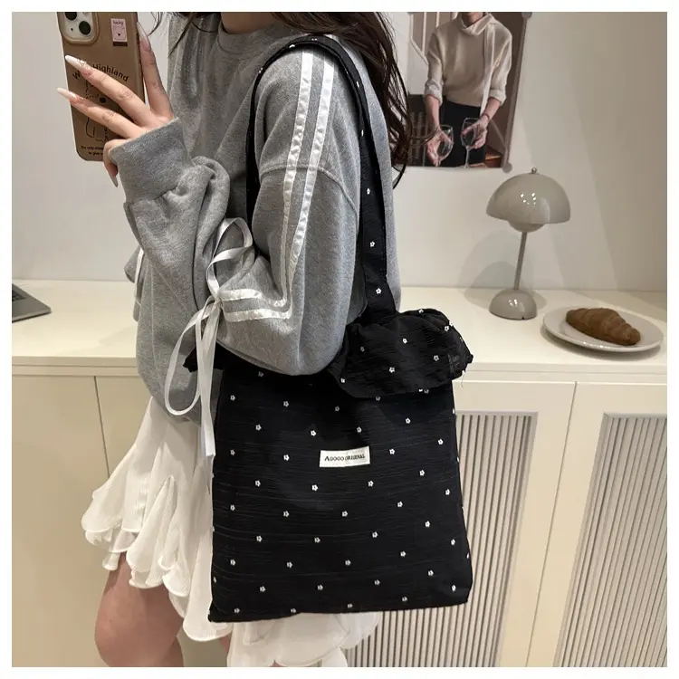 2025 Red Polka Dot Shoulder Bag for Women — feature 11
