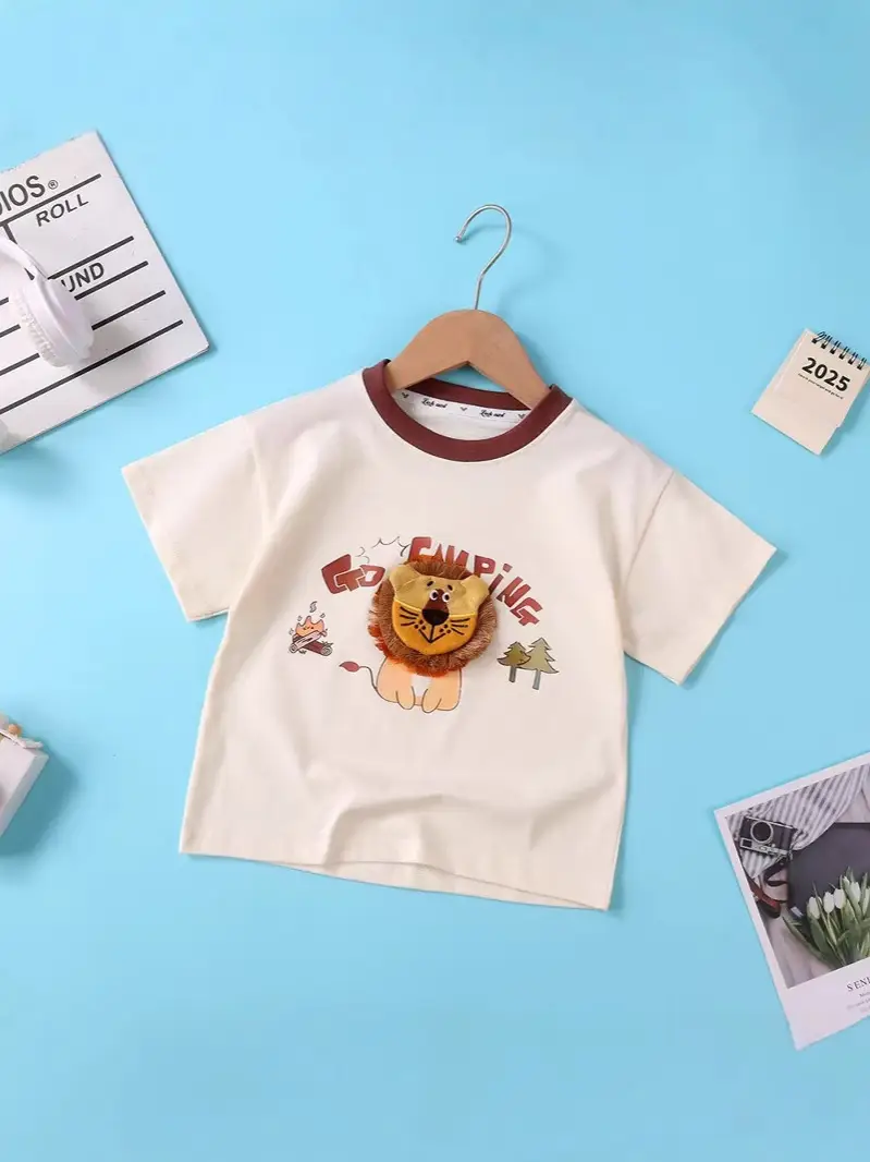 New Kids T-shirt Bread Cartoon Dog Cotton Summer - Image 5
