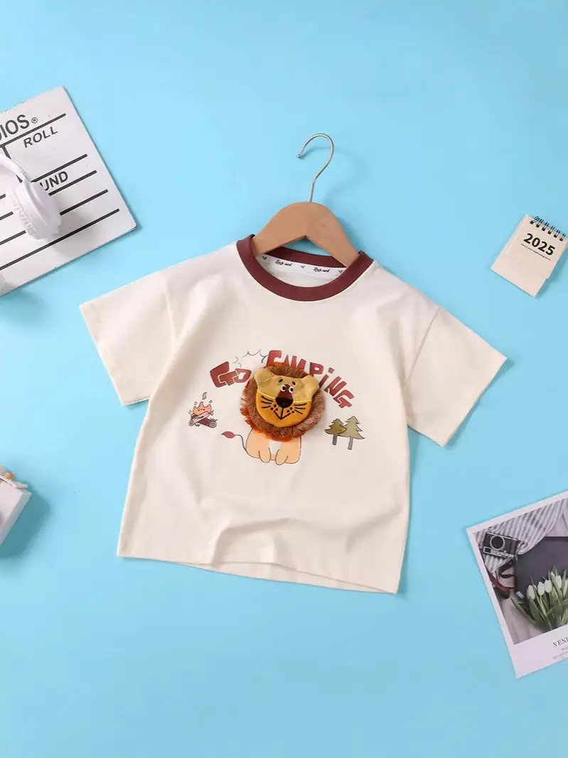 New Kids T-shirt Bread Cartoon Dog Cotton Summer - Image 7