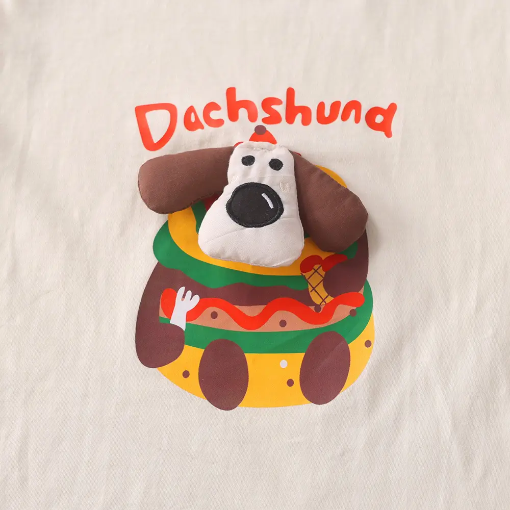New Kids T-shirt Bread Cartoon Dog Cotton Summer — feature 7