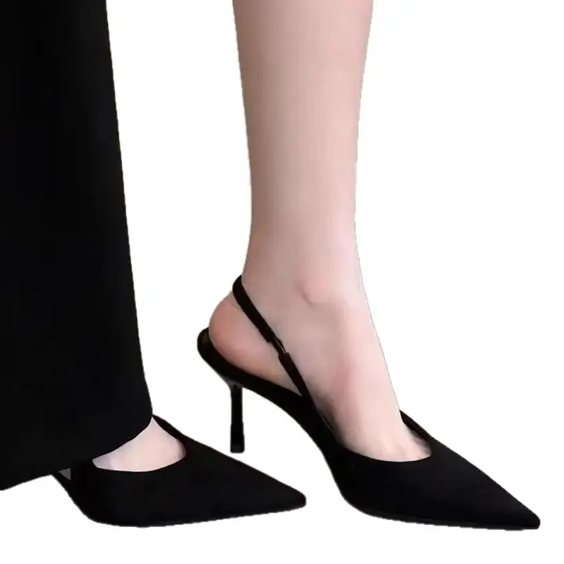 Pointed Toe Stiletto Leopard Print High Heels for Women, 2026 Spring/Summer New Style, Closed-Toe, Sexy Black, Elegant and High-End Sandals - Image 10