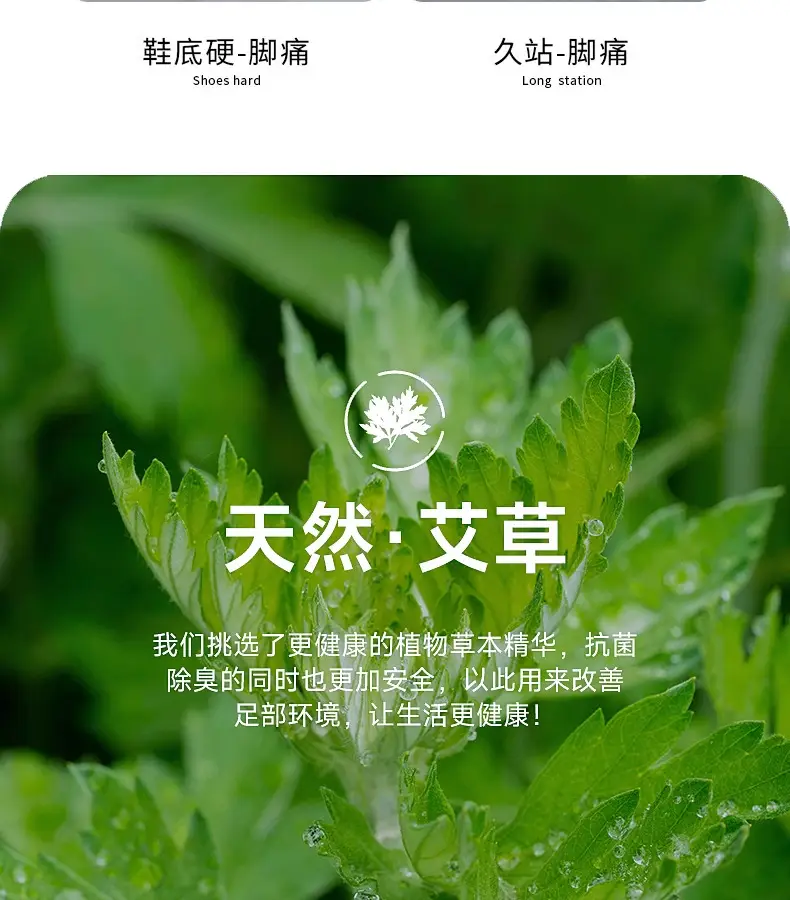 Buyun Mugwort Deodorant Insoles for Men and Women, Breathable Sweat-Absorbent Insoles, High-Elastic, Soft, Shock-Absorbing Basketball Sports Insoles — feature 10