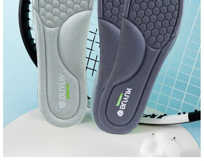 Buyun Mugwort Deodorant Insoles for Men and Women, Breathable Sweat-Absorbent Insoles, High-Elastic, Soft, Shock-Absorbing Basketball Sports Insoles — feature 27