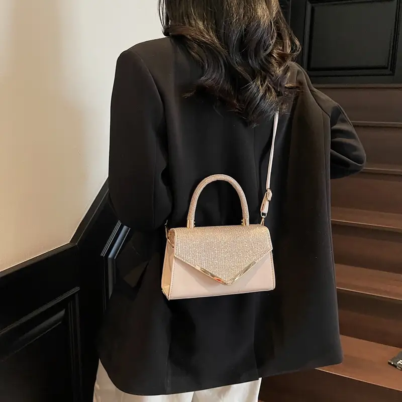 Pink Textured Shoulder Bag for Women 2025 - Image 7