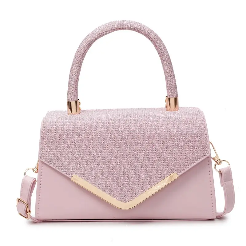 Pink Textured Shoulder Bag for Women 2025 - Image 9