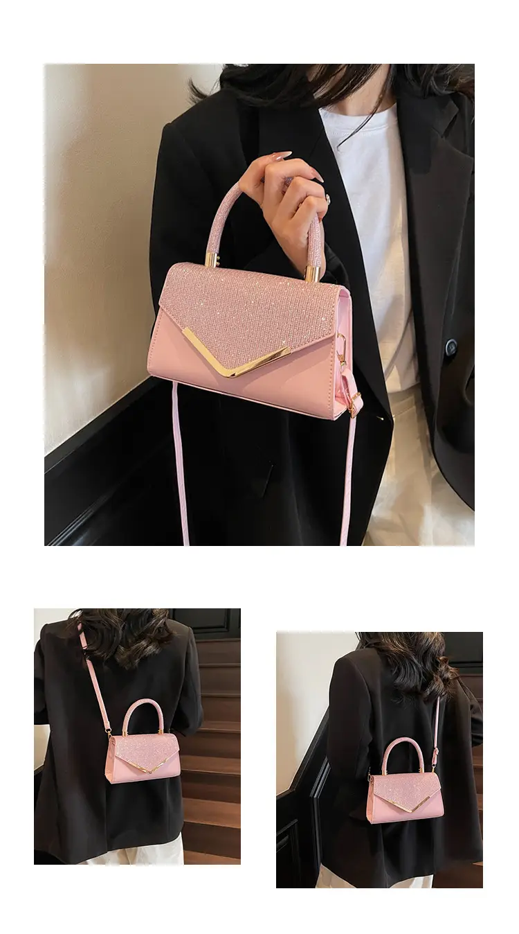 Pink Textured Shoulder Bag for Women 2025 — feature 18