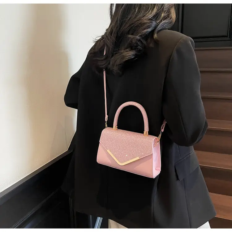 Pink Textured Shoulder Bag for Women 2025 — feature 9