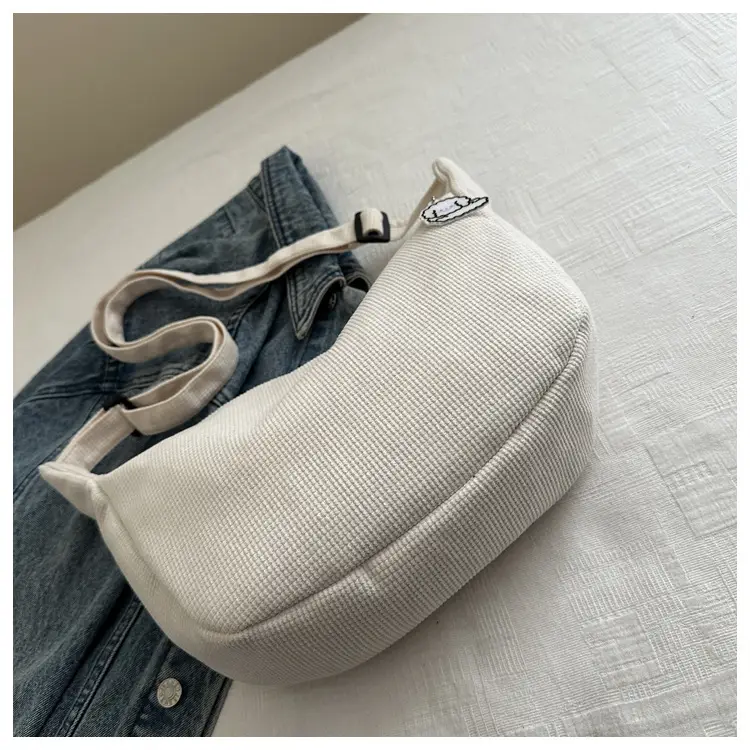 Women Canvas Shoulder Bag Tan 2025 Spring Summer — feature 10