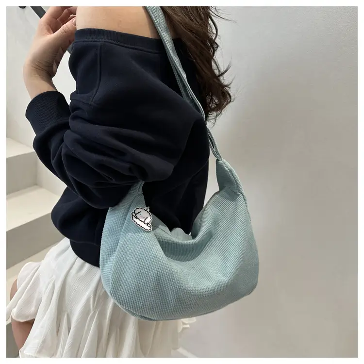 Women Canvas Shoulder Bag Tan 2025 Spring Summer — feature 22