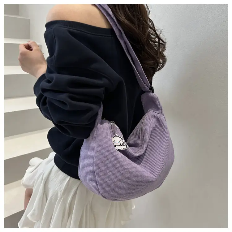 Women Canvas Shoulder Bag Tan 2025 Spring Summer — feature 24