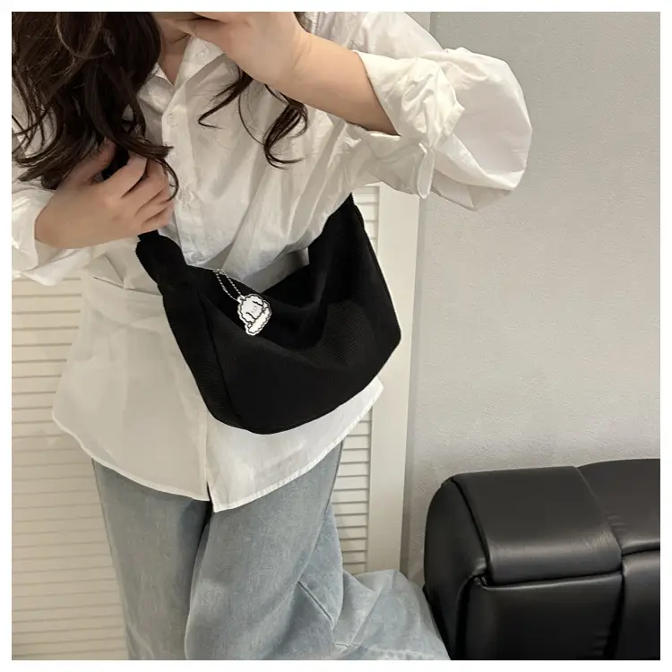 Women Canvas Shoulder Bag Tan 2025 Spring Summer — feature 28
