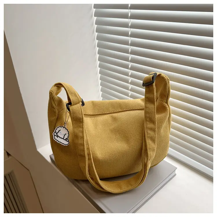 Women Canvas Shoulder Bag Tan 2025 Spring Summer — feature 31