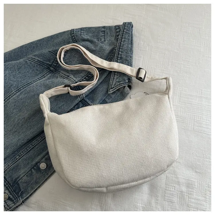 Women Canvas Shoulder Bag Tan 2025 Spring Summer — feature 8