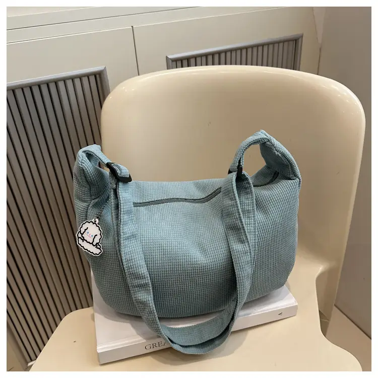 Women Canvas Shoulder Bag Tan 2025 Spring Summer - Image 6