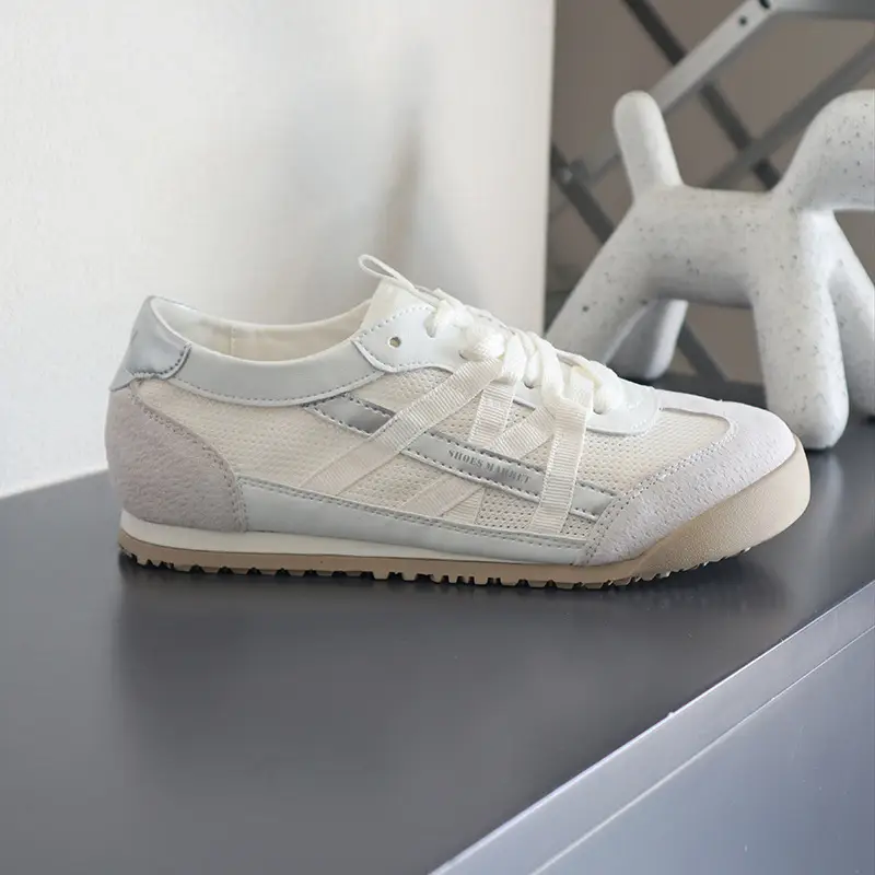 Summer Not Tired Feet Training Shoes Women's 2025 New Mesh Breathable Forrest Gump Shoes Flat Casual All-match White Shoes — feature 5