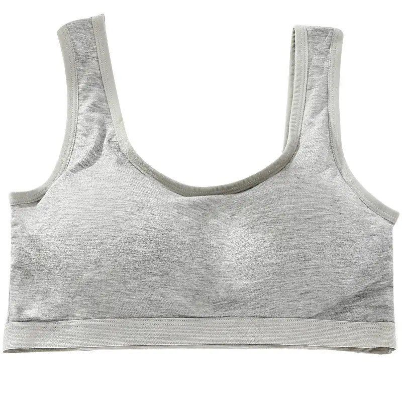 Underwear for Women Without Rims, Junior High School and High School Students' Shoulder Strap Bra, Beautiful Back Sports Vest, Big Breasts, Small Girl Bra