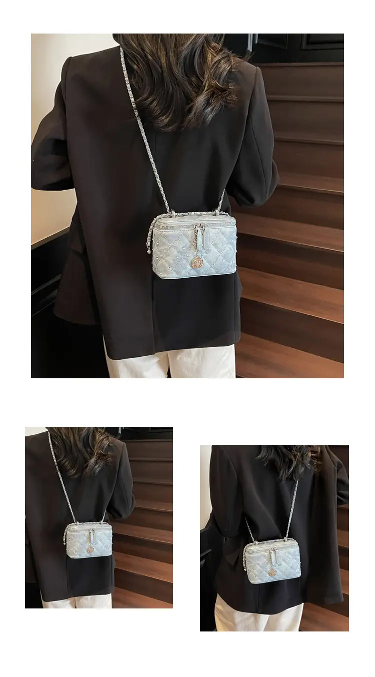 Quilted Chain Shoulder Bag Cream 2026 — feature 14