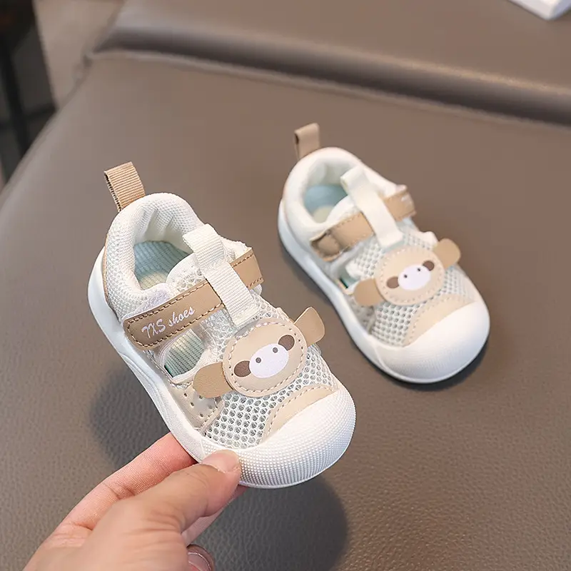 Summer New Baby Shoes 1-2 Years Old Girls' Toe Hollow Sandals Boys' Breathable Soft Sole Toddler Shoes - Image 5
