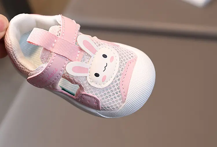 Summer New Baby Shoes 1-2 Years Old Girls' Toe Hollow Sandals Boys' Breathable Soft Sole Toddler Shoes — feature 12