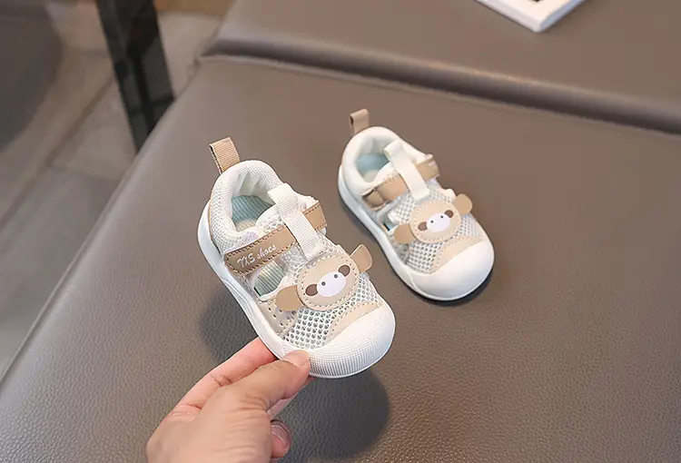 Summer New Baby Shoes 1-2 Years Old Girls' Toe Hollow Sandals Boys' Breathable Soft Sole Toddler Shoes — feature 6