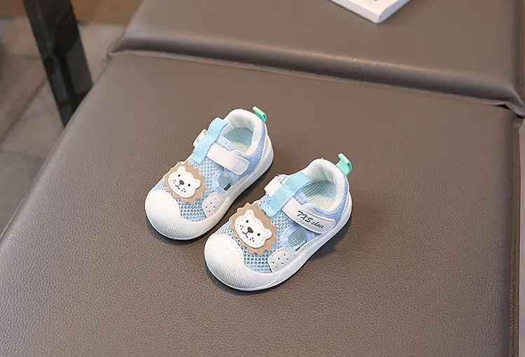 Summer New Baby Shoes 1-2 Years Old Girls' Toe Hollow Sandals Boys' Breathable Soft Sole Toddler Shoes — feature 9