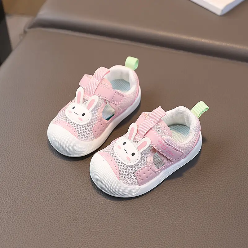 Summer New Baby Shoes 1-2 Years Old Girls' Toe Hollow Sandals Boys' Breathable Soft Sole Toddler Shoes - Image 2