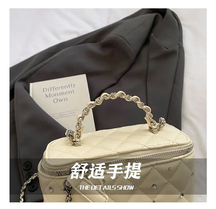 Pink Rhombina Chain Shoulder Bag for Women 2025 — feature 13